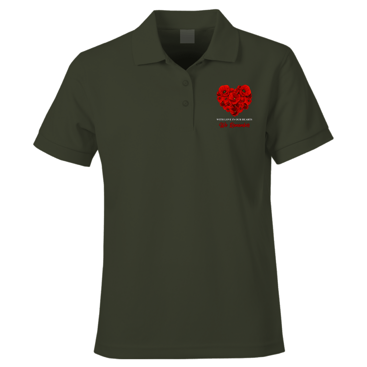 With Love Remembrance Polo Shirt by Lion Legion 