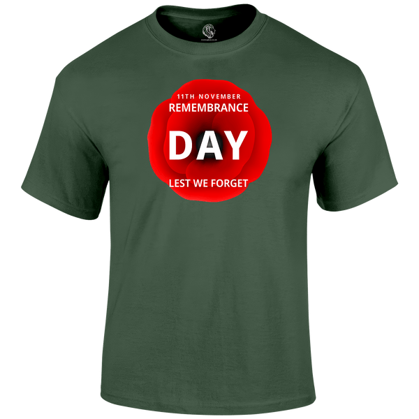 11th November Remembrance Day T Shirt by Lion Legion 