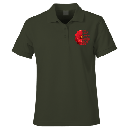 Little Poppy Remembrance Polo Shirt by Lion Legion 