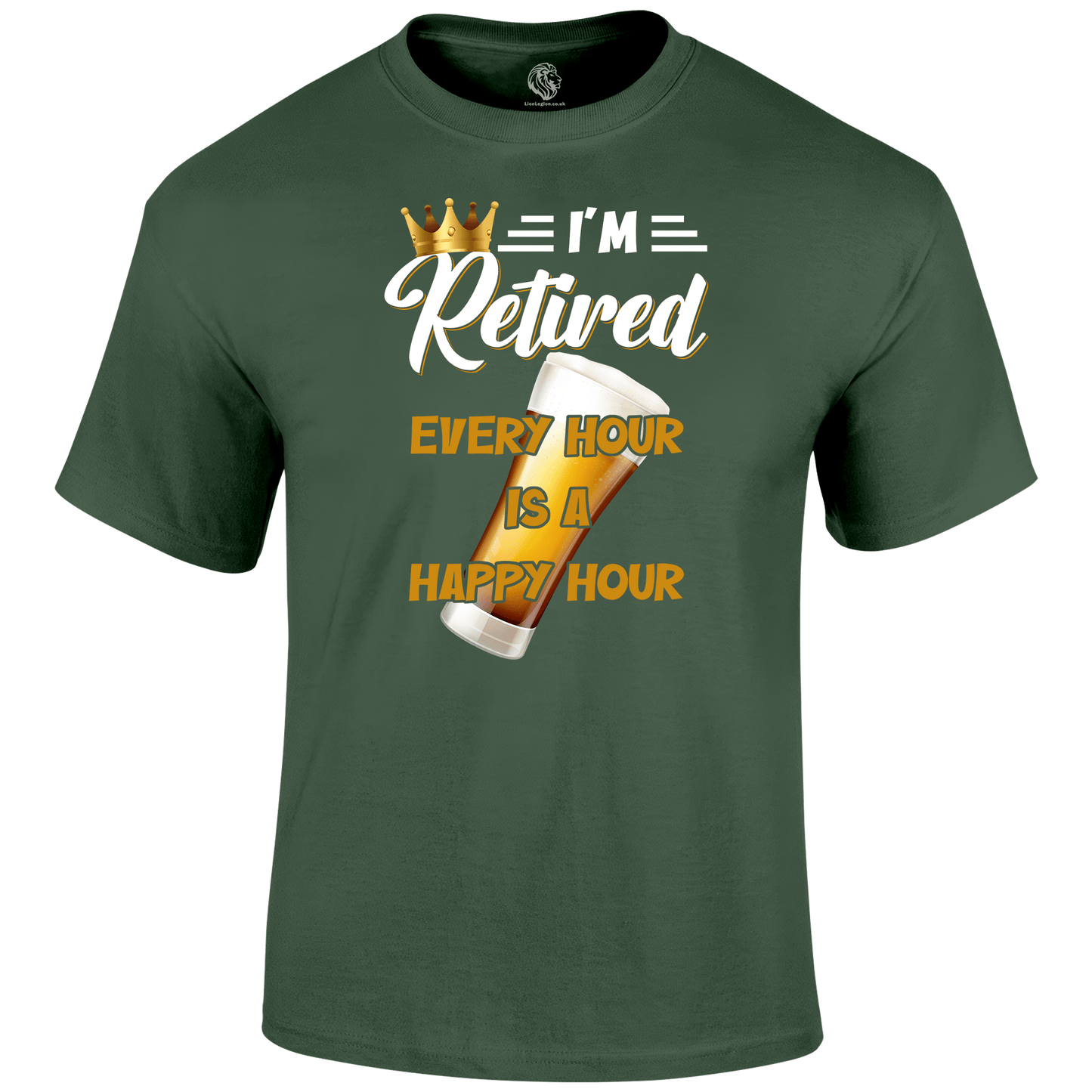 Happy Retirement Funny T Shirt by Lion Legion 