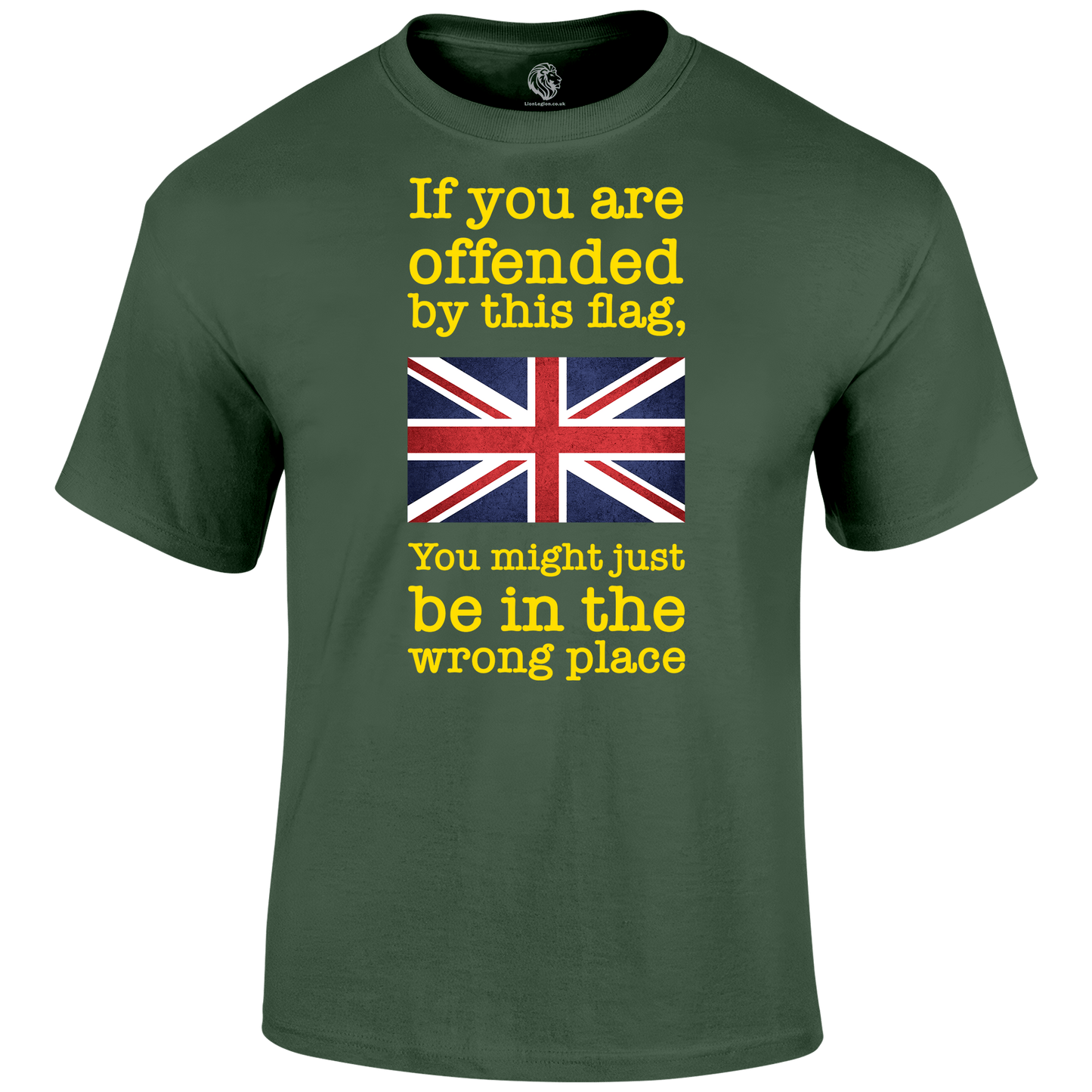 Wrong Place Patriotic T Shirt by Lion Legion 