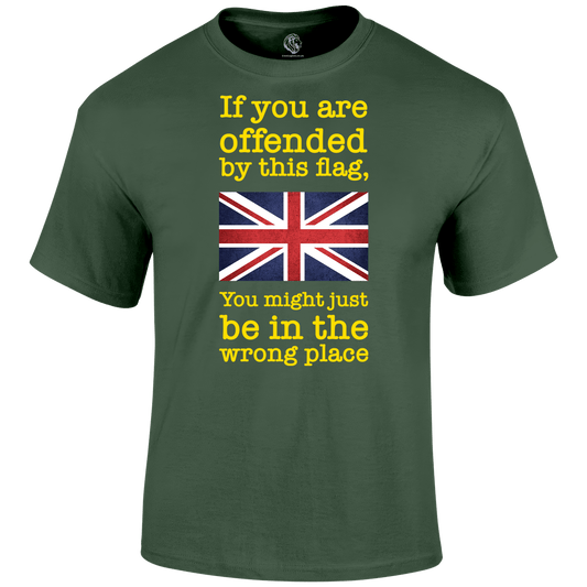 Wrong Place Patriotic T Shirt by Lion Legion 