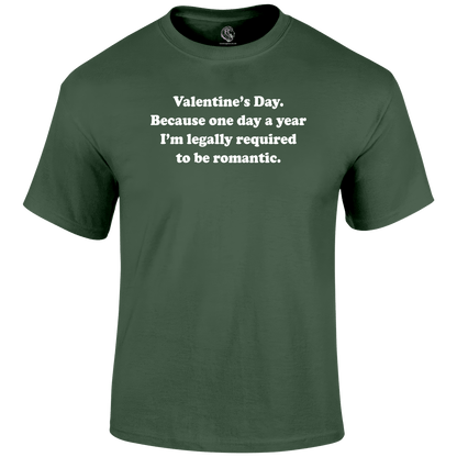 Legally Required Valentine T Shirt by Lion Legion 