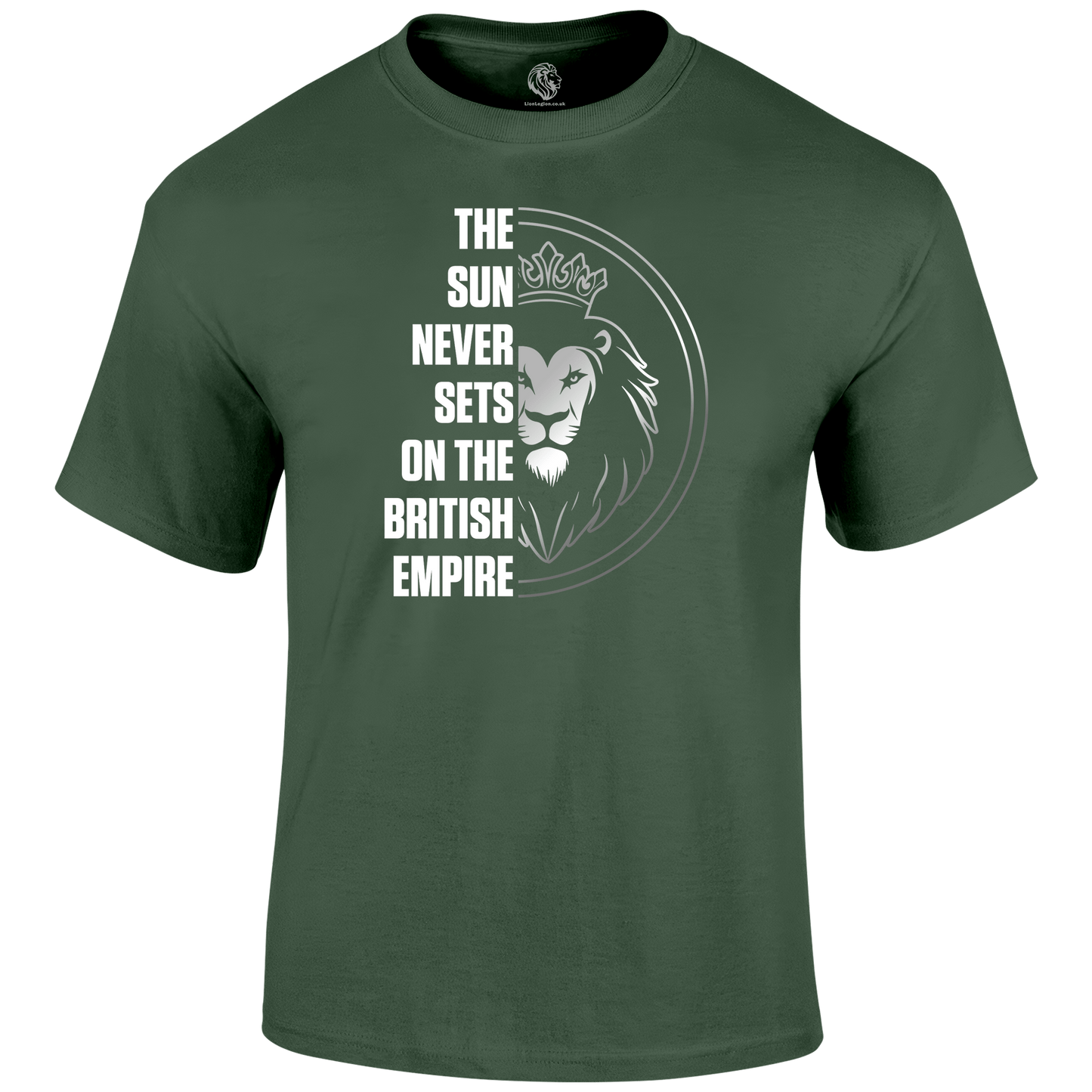 Sun Never Sets Patriotic T Shirt by Lion Legion 
