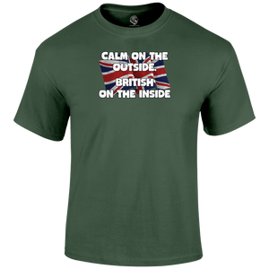 Calm On The Outside Patriotic T Shirt