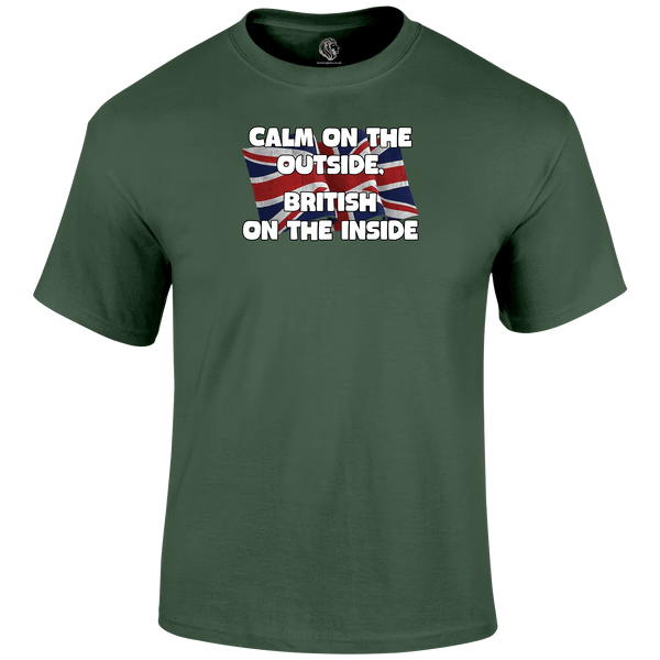 Calm On The Outside Patriotic T Shirt by Lion Legion 
