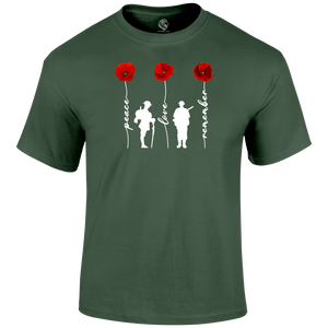 Peace And Love Remembrance Day T Shirt