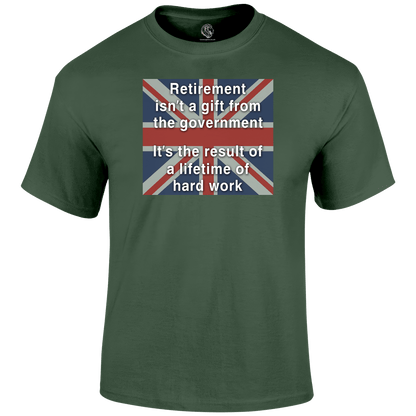 Retirement Gift Patriotic T Shirt by Lion Legion 