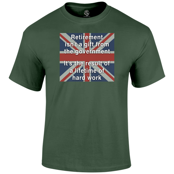 Retirement Gift Patriotic T Shirt by Lion Legion 
