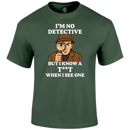 Detective Funny T Shirt by Lion Legion 
