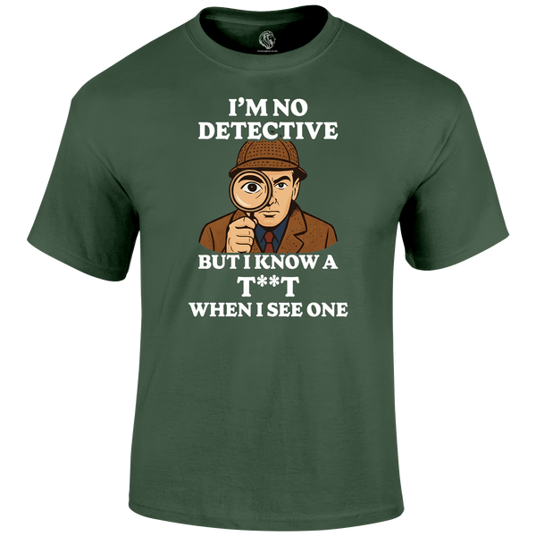 Detective Funny T Shirt by Lion Legion 