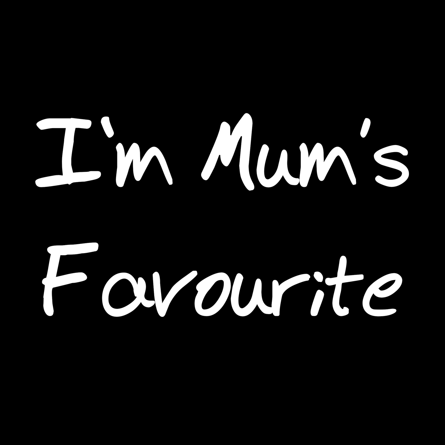 Mum's Favourite T Shirt by Lion Legion 