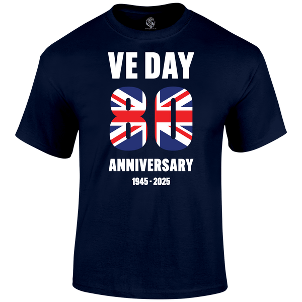 VE Day 80th T Shirt by Lion Legion 