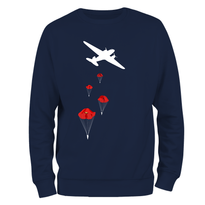 Poppy Drop Remembrance Sweatshirt by Lion Legion 