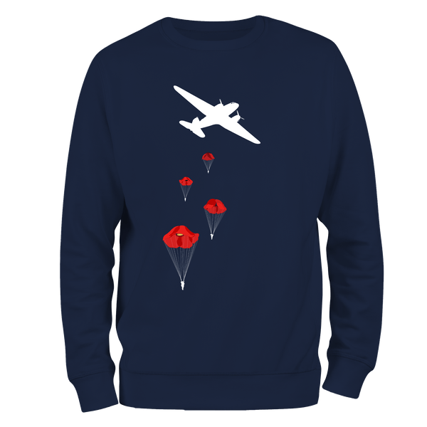Poppy Drop Remembrance Sweatshirt by Lion Legion 