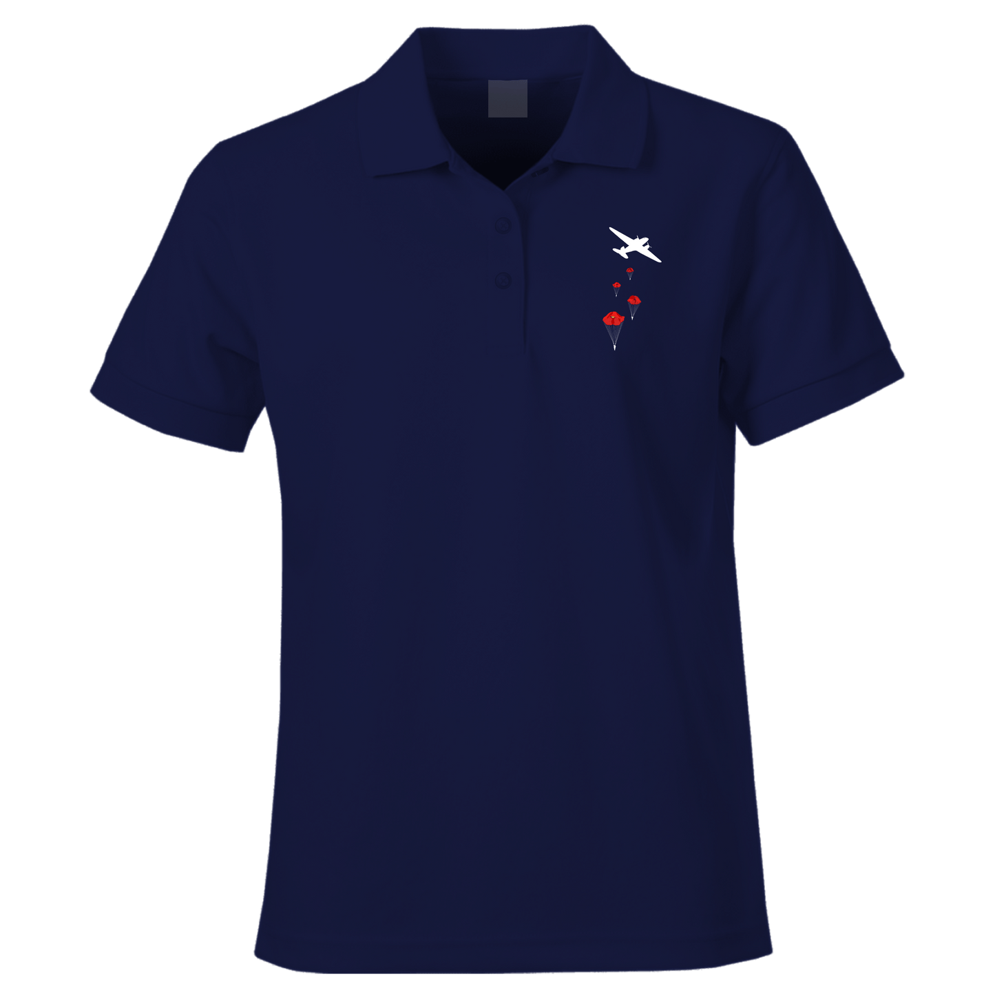 Poppy Drop Remembrance Polo Shirt by Lion Legion 