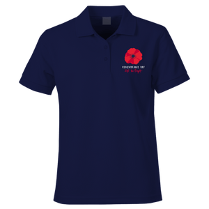 Big Poppy Remembrance Day Polo Shirt