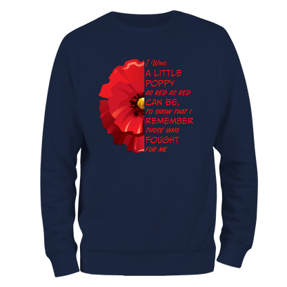 Little Poppy Remembrance Sweatshirt by Lion Legion 