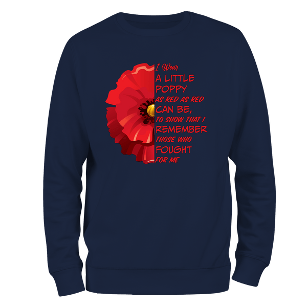 Little Poppy Remembrance Sweatshirt by Lion Legion 
