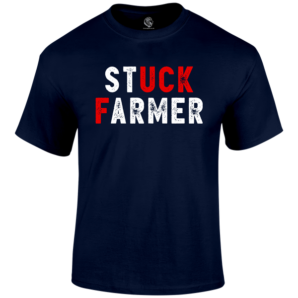 Stuck Farmer Shirt Funny T Shirt by Lion Legion 