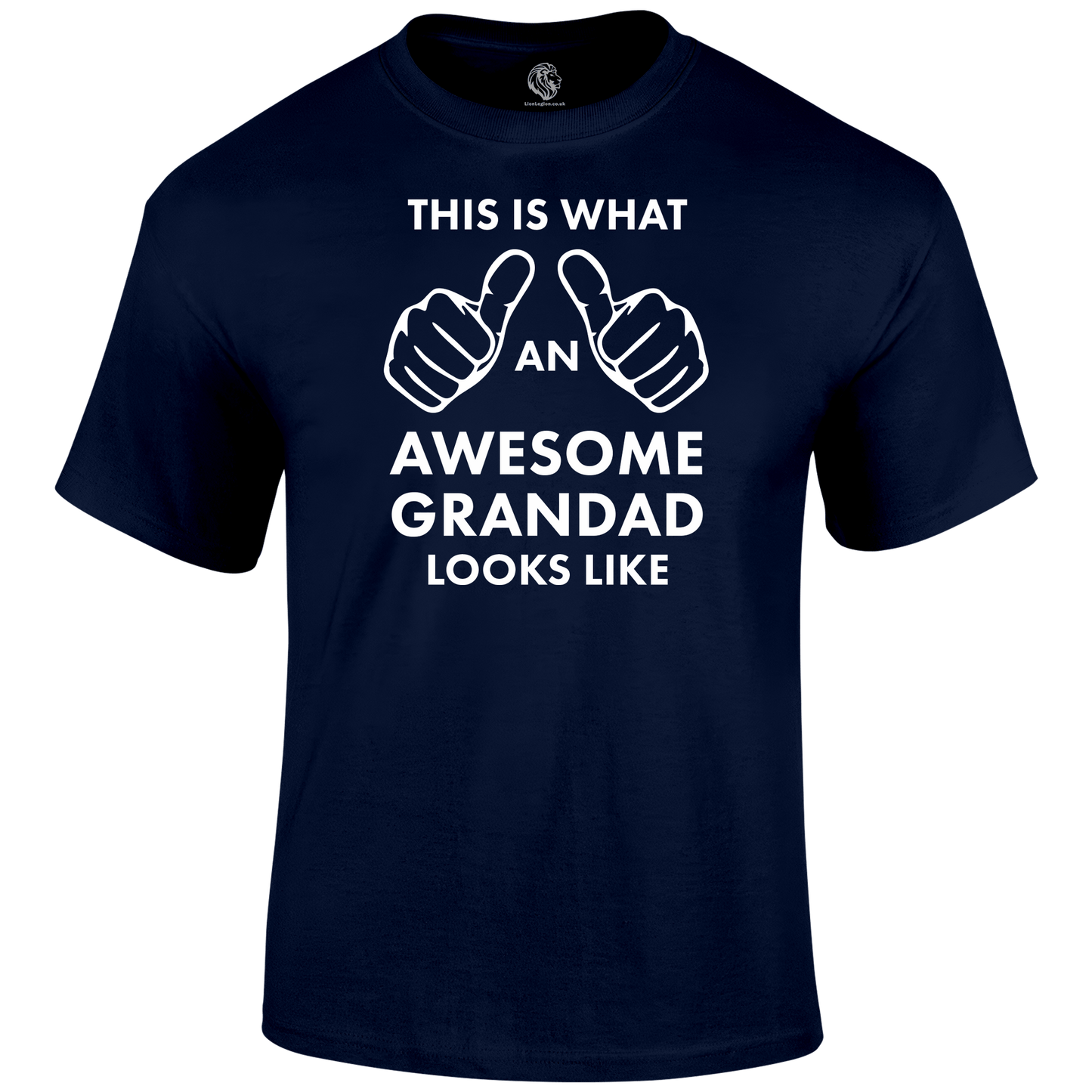 Awesome Grandad T Shirt by Lion Legion 