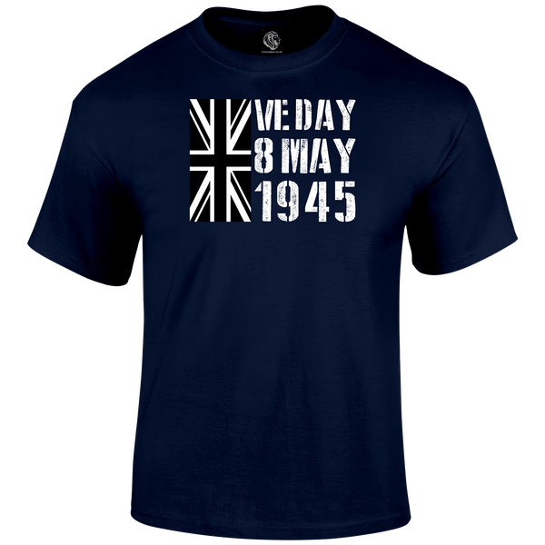 VE Day Anniversary T Shirt by Lion Legion 