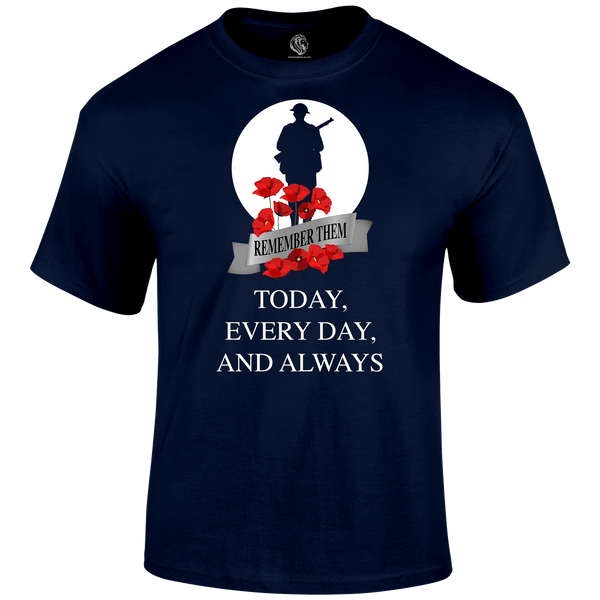 Always WW2 Remembrance Day T Shirt by Lion Legion 