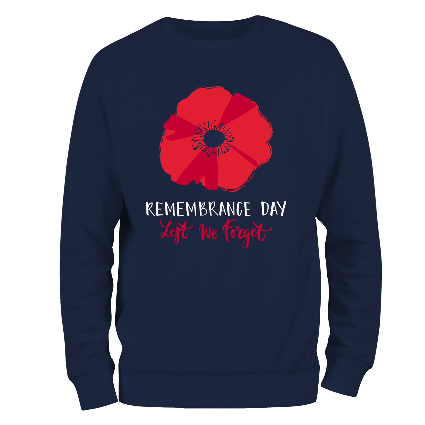 Big Poppy Remembrance Day Sweatshirt by Lion Legion 