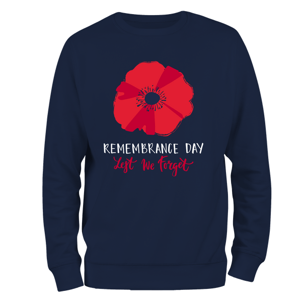 Big Poppy Remembrance Day Sweatshirt by Lion Legion 
