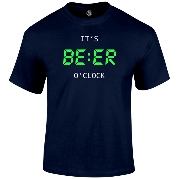 Beer O'Clock Funny T Shirt by Lion Legion 