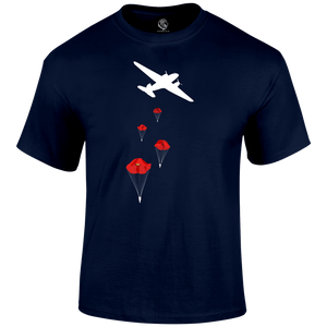 Poppy Drop Remembrance T Shirt