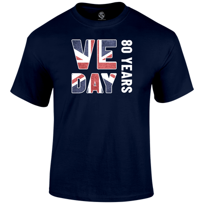 VE Day 80 Years T Shirt by Lion Legion 