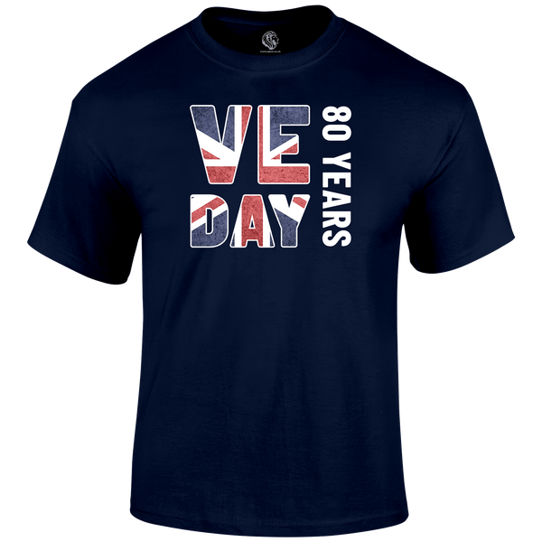 VE Day 80 Years T Shirt by Lion Legion 
