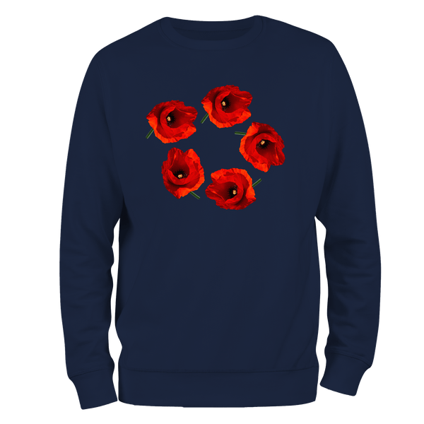 Poppy Circle Remembrance Day Sweatshirt by Lion Legion 