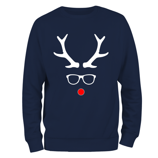 Funny Christmas Jumper Rudolph red nose