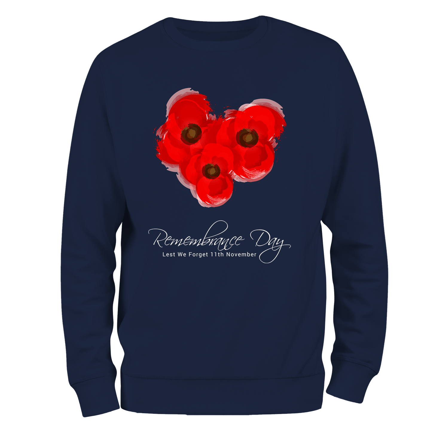 Poppy Trio Remembrance Day Sweatshirt by Lion Legion 