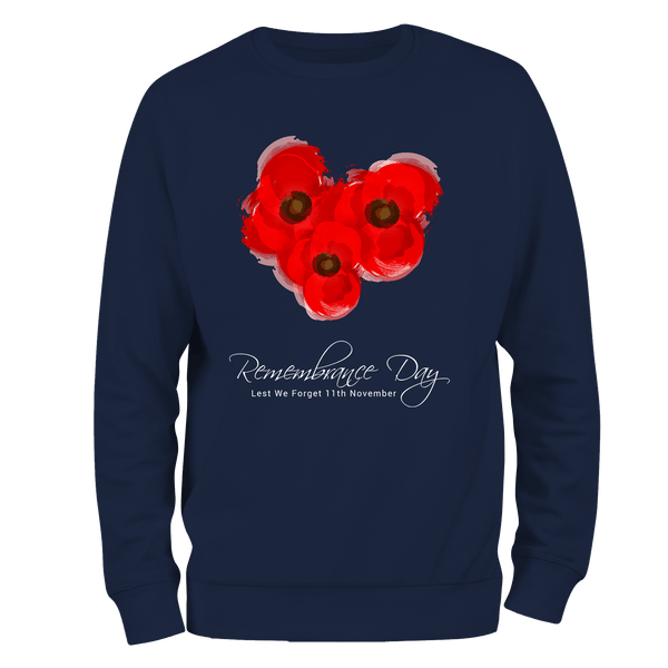 Poppy Trio Remembrance Day Sweatshirt by Lion Legion 