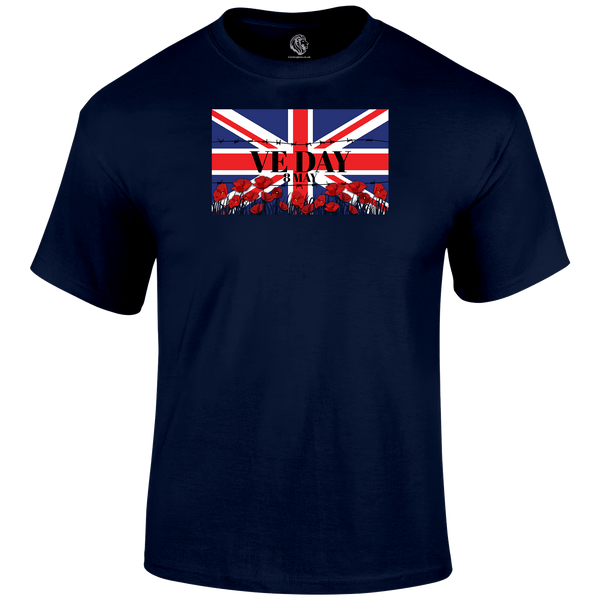 VE Day Remembrance T Shirt by Lion Legion 