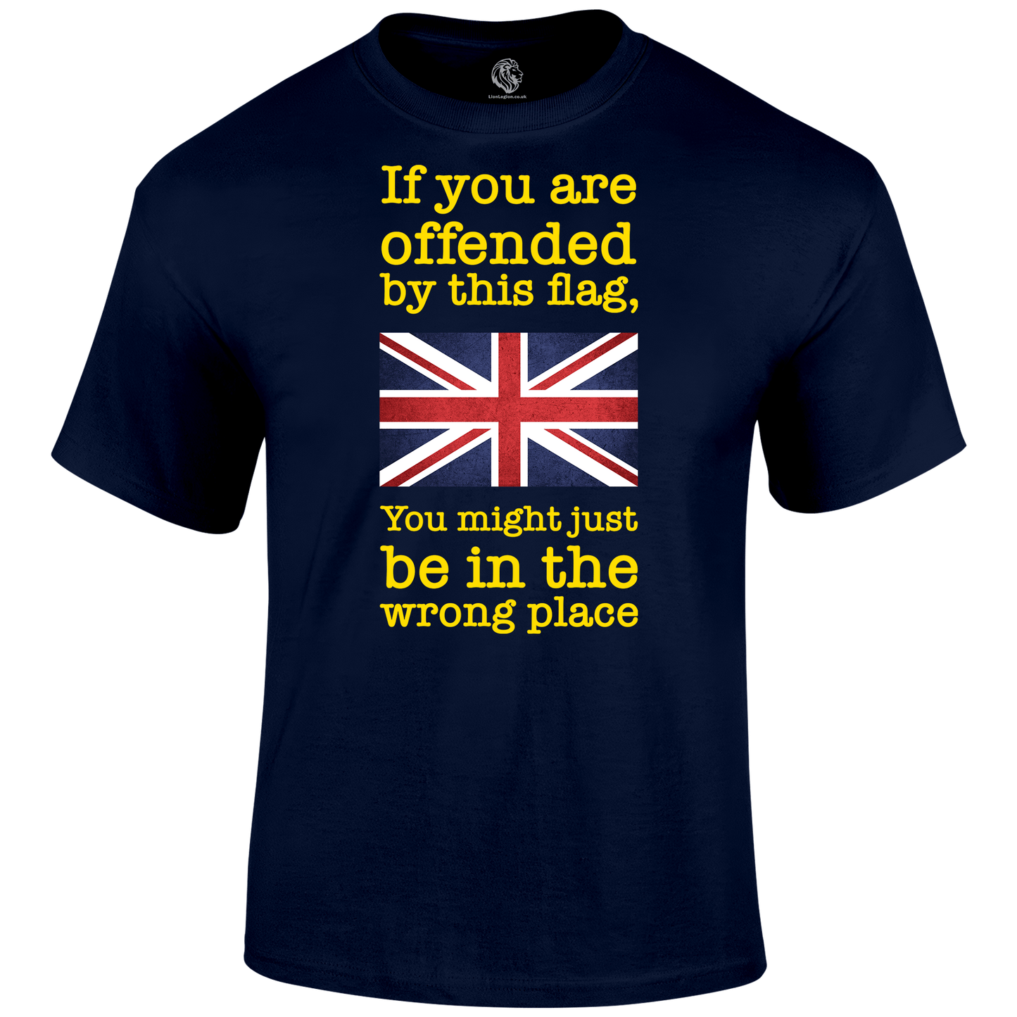 Wrong Place Patriotic T Shirt by Lion Legion 