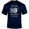 VE Day 80th Remembrance T Shirt by Lion Legion 