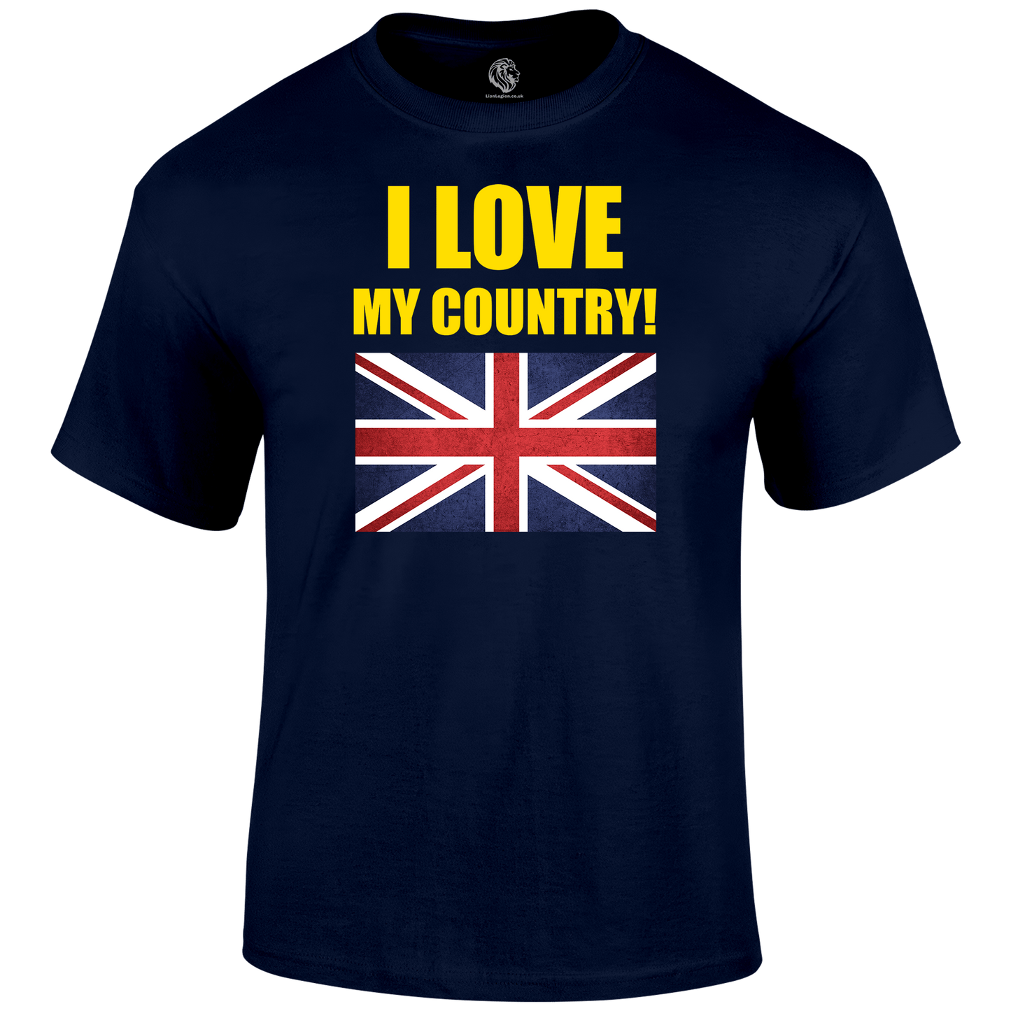 I Love My Country Patriotic T Shirt by Lion Legion 