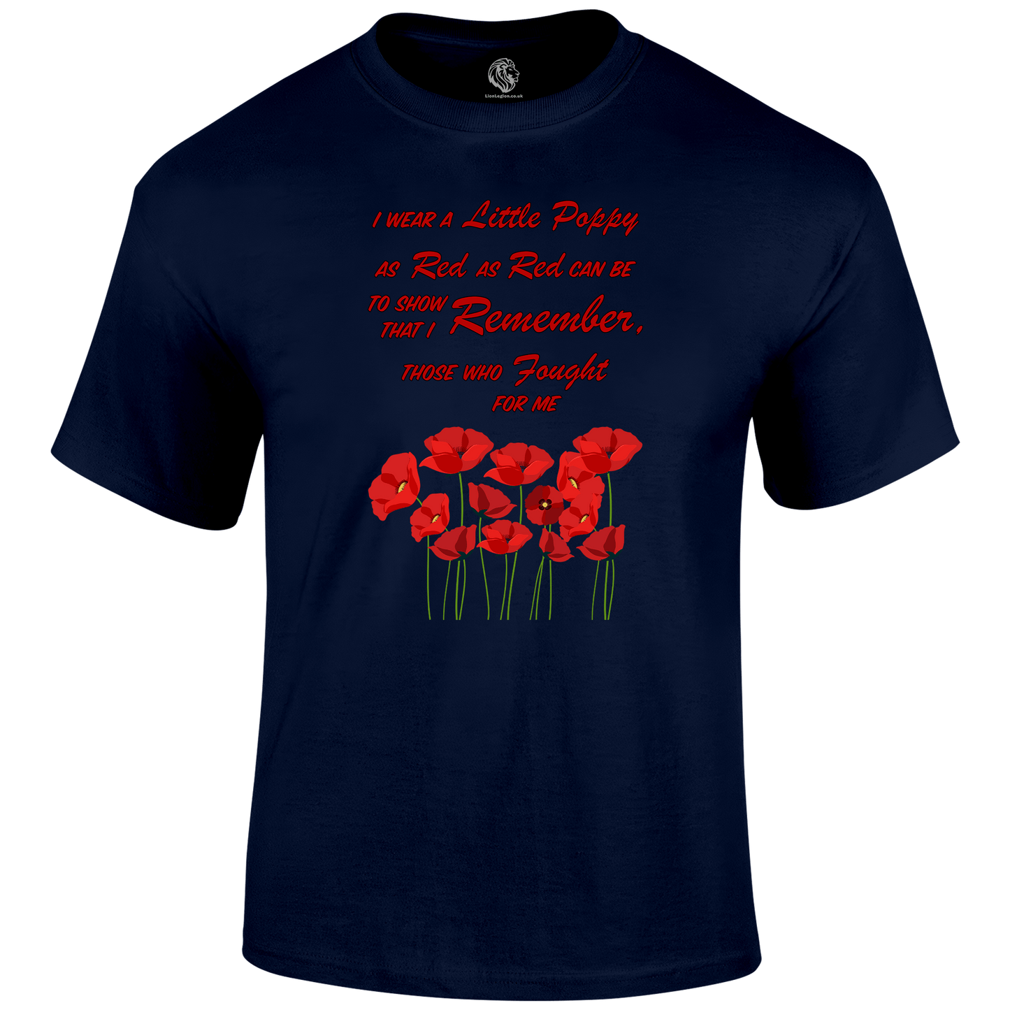 Red As Red Can Be Remembrance Day T Shirt by Lion Legion 