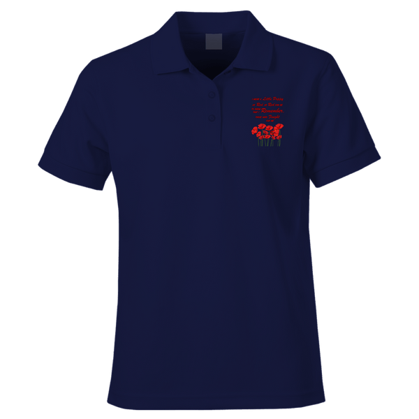 Red As Red Can Be Remembrance Day Polo Shirt by Lion Legion 