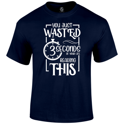 Wasted 3 Seconds T Shirt by Lion Legion 