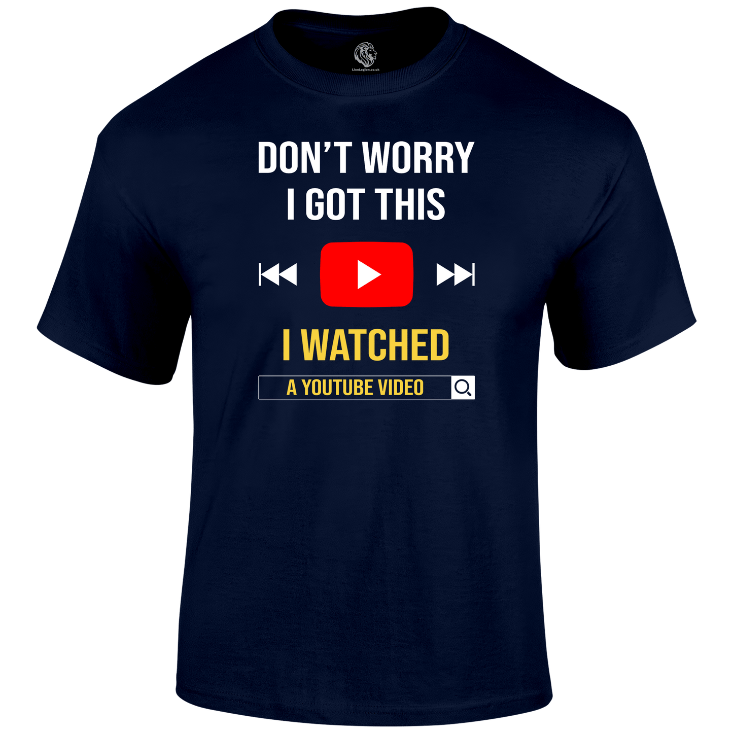 Don't Worry Funny T Shirt by Lion Legion 