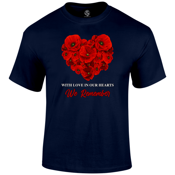With Love Remembrance T‑Shirt by Lion Legion 