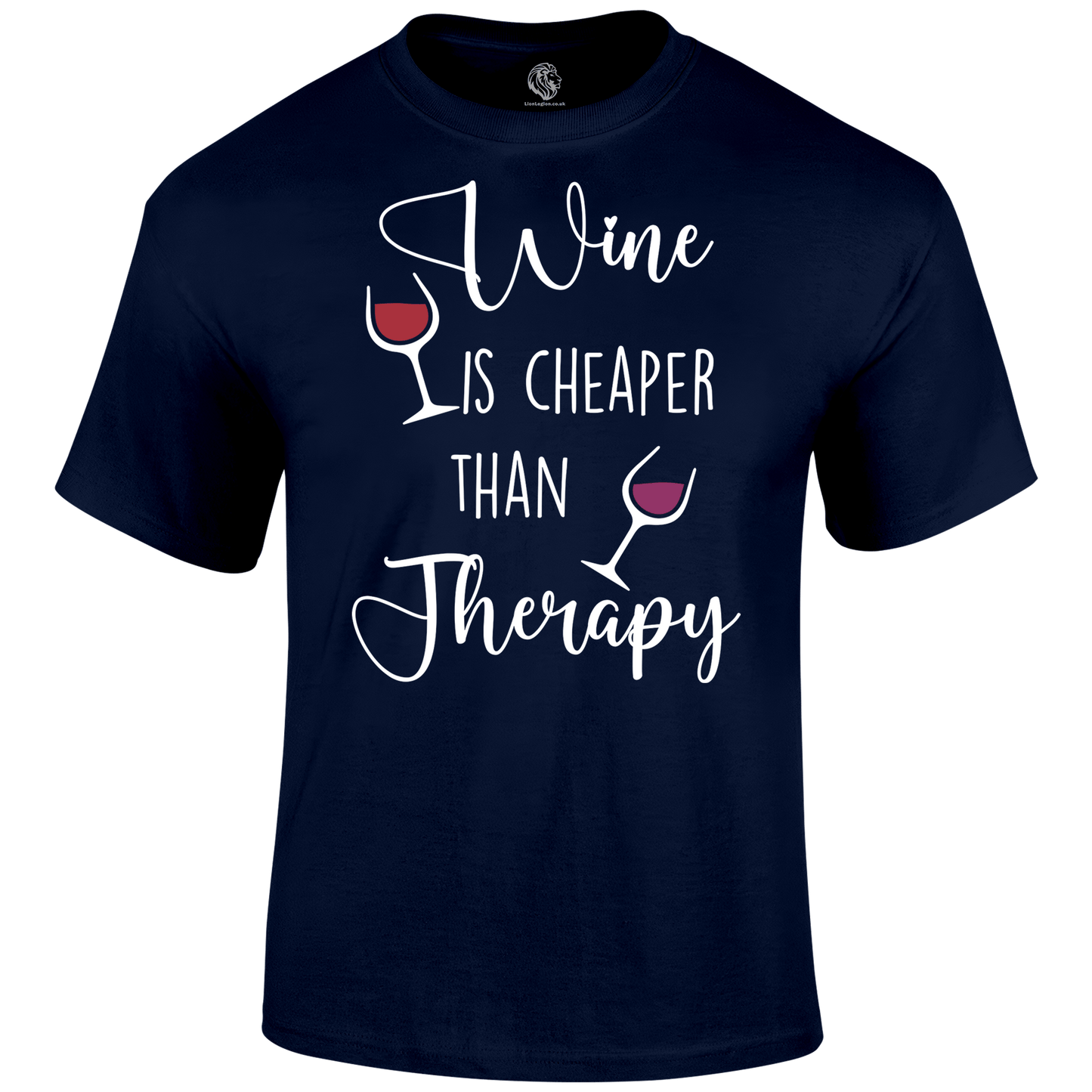 Wine Therapy T Shirt by Lion Legion 