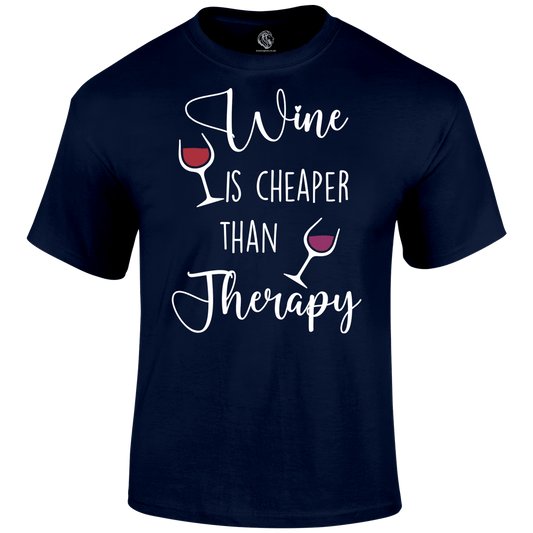 Wine Therapy T Shirt by Lion Legion 