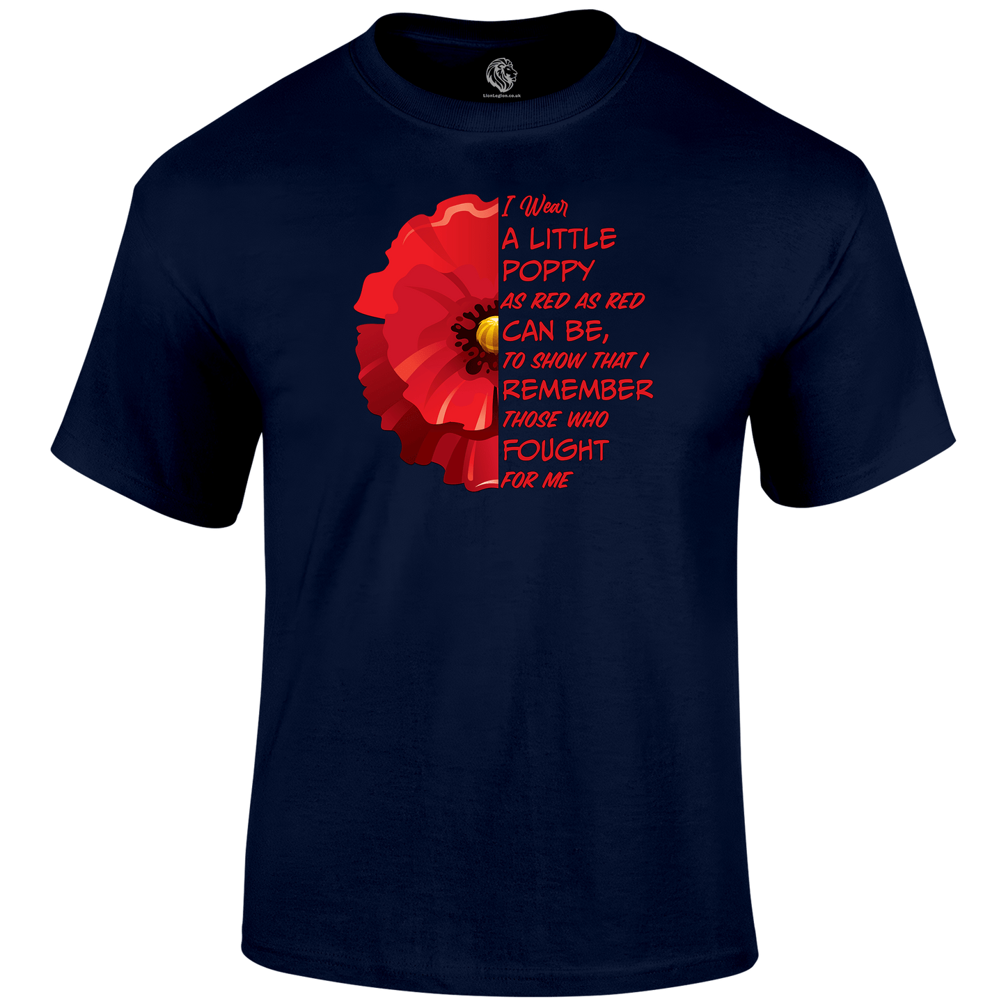 Little Poppy Remembrance T‑Shirt by Lion Legion 