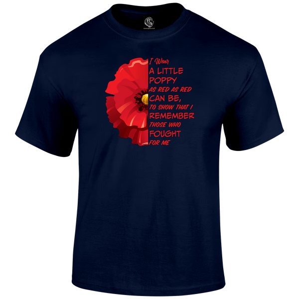 Little Poppy Remembrance T‑Shirt by Lion Legion 